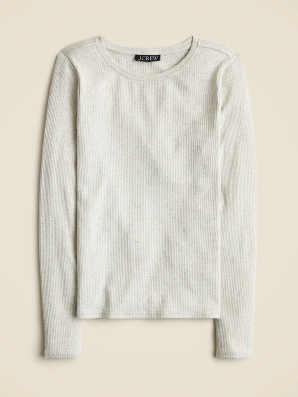 💍 {NWOT} J. Crew Perfect Rib Long-Sleeve Tshirt with Embellishments